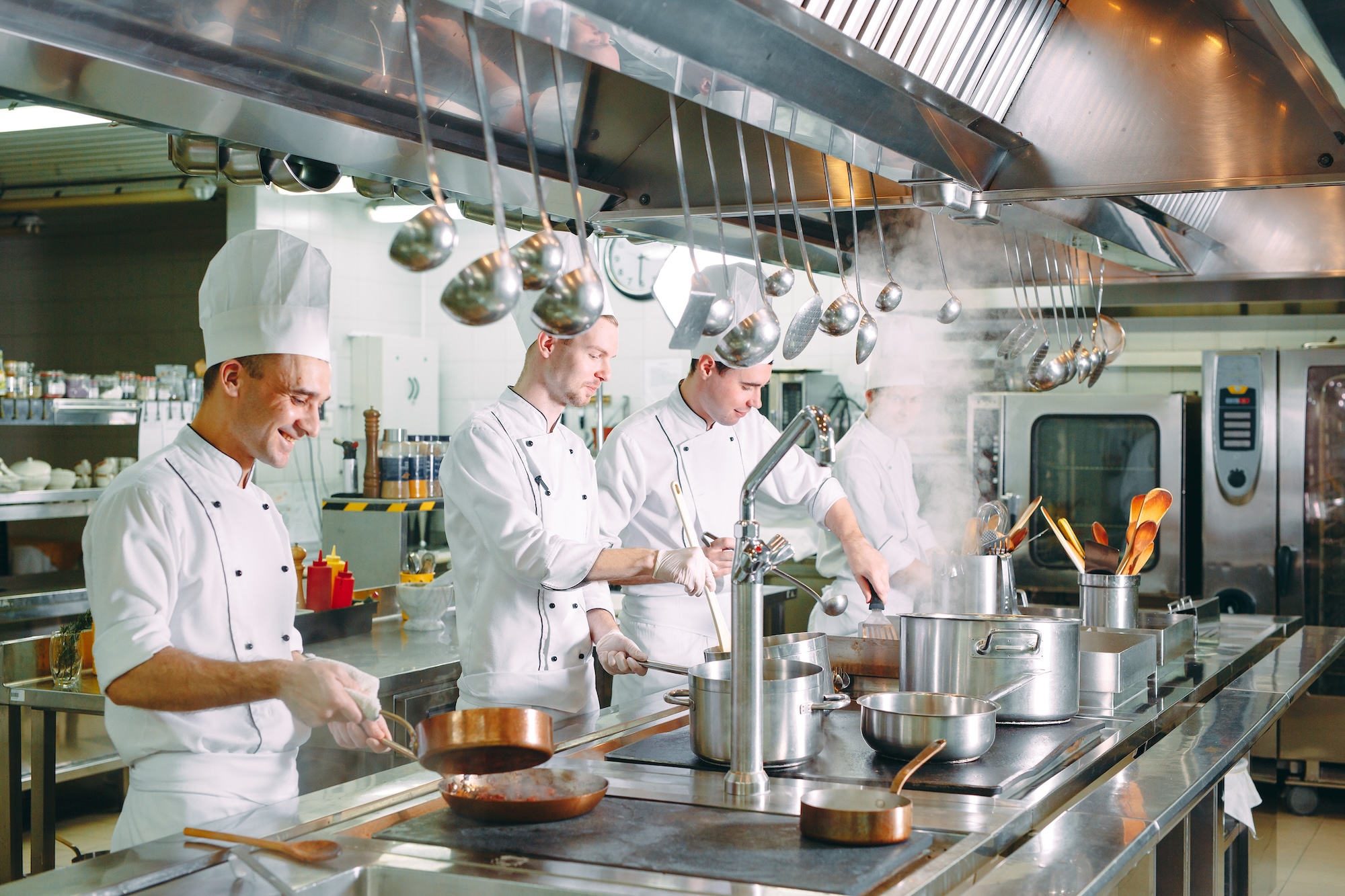 Image of a commercial kitchen 